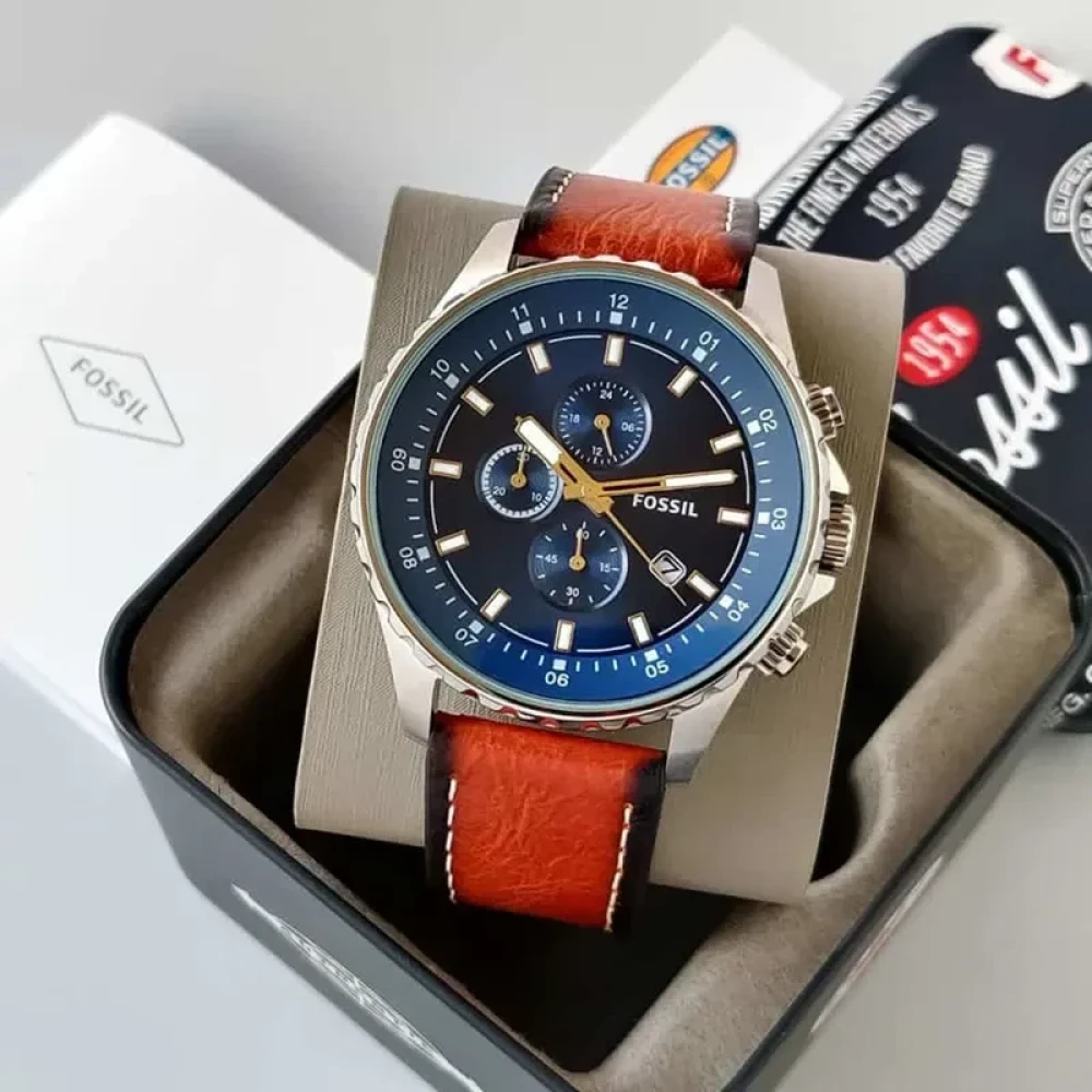 Fossil Dillinger Chronograph Blue Dial