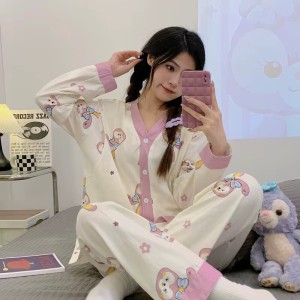 Comfortable Lady's Pajama V-Neck